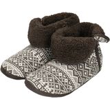 Apollo - Hoge Pantoffels - Donkergrijs - Folklore - Heren