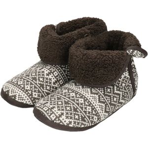 Apollo - Hoge Pantoffels - Donkergrijs - Folklore - Heren