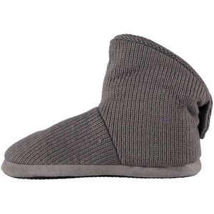 Apollo - Hoge Pantoffels - Grijs - Gebreid - Huissloffen