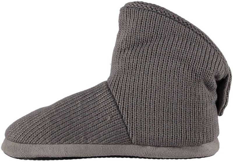 Apollo - Hoge Pantoffels - Grijs - Gebreid - Huissloffen