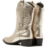 Lazamani - Milou Dames Cowboy Laarzen Leer Gold