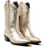 Lazamani - Milou Dames Cowboy Laarzen Leer Gold