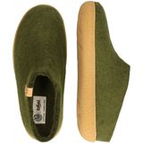 Tofvel - Slipa - Pantoffel - Olive Green - 100% Wolvilt - Handgemaakt in Nepal
