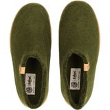 Tofvel - Slipa - Pantoffel - Olive Green - 100% Wolvilt - Handgemaakt in Nepal