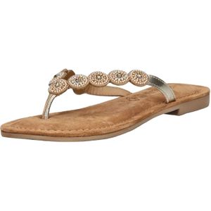 Lazamani - Lea Dames Slippers - Gold - Leer