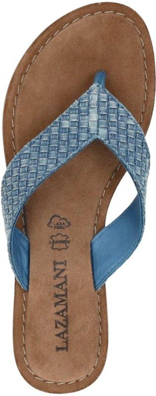 Lazamani - 75.481 - Slipper - Denim - Leer / Denim