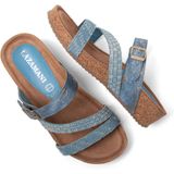 Lazamani - 75.005 - Slipper - Denim - Suède - Leer - Rubber