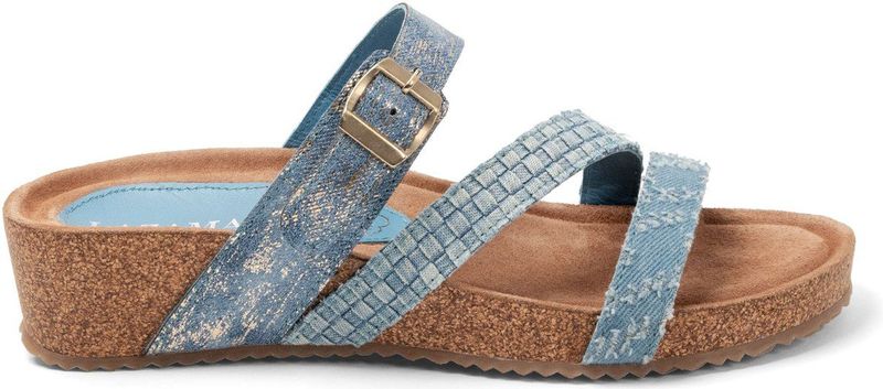 Lazamani - 75.005 - Slipper - Denim - Suède - Leer - Rubber