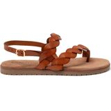 Lazamani - 75.019 - Sandaal - Tan - Leer - Verstelbare Gespsluiting