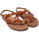 Lazamani - 75.019 - Sandaal - Tan - Leer - Verstelbare Gespsluiting