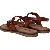Lazamani - 75.019 - Sandaal - Tan - Leer - Verstelbare Gespsluiting