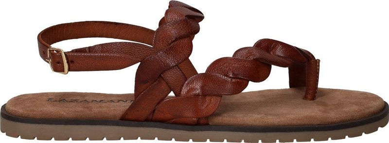 Lazamani - 75.019 - Sandaal - Tan - Leer - Verstelbare Gespsluiting