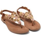 Lazamani - 75.017 - Sandaal - Tan - Suède - Verstelbaar Hielbandje