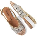 Lazamani - Novia Dames Ballerinas Leer Silver - Maat 36