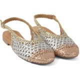 Lazamani - Novia Dames Ballerinas Leer Silver - Maat 36