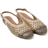 Lazamani - Novia Ballerinas - Leer - Gold