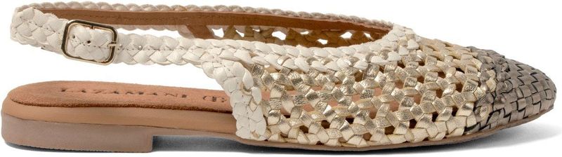 Lazamani - Novia Ballerinas - Leer - Gold