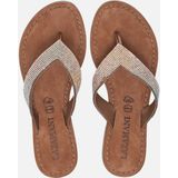 Lazamani - Rainbow - Slippers - Zilver - Leer