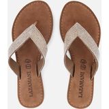 Lazamani - Rainbow - Slippers - Zilver - Leer