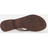 Lazamani - Rainbow - Slippers - Zilver - Leer