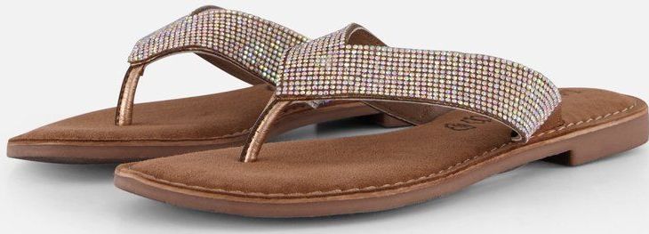 Lazamani - Rainbow - Slippers - Zilver - Leer