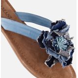 Lazamani Slippers - Blauw - Synthetisch - Dames
