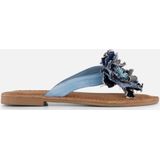 Lazamani Slippers - Blauw - Synthetisch - Dames