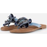 Lazamani Slippers - Blauw - Synthetisch - Dames
