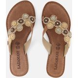 Lazamani - Slippers - Beige - Synthetisch