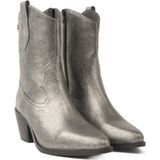 Lazamani - Lu - Cowboylaarzen - Zilver - Leer