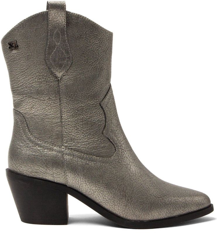 Lazamani - Lu - Cowboylaarzen - Zilver - Leer