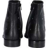 Lazamani - Enkellaarsjes - Zwart - Leren - Met Studs