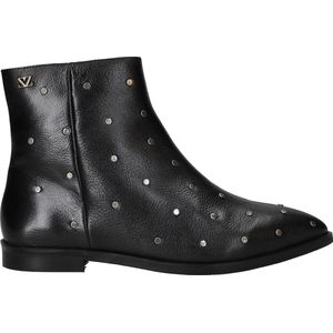 Lazamani - Enkellaarsjes - Zwart - Leren - Met Studs