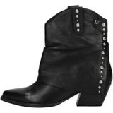 Lazamani - Cowboylaarzen - Zwart - Leren