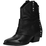 Lazamani - Cowboylaarzen - Zwart - Leren