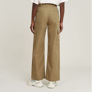 High Waist Cargo Pant - Groen - Dames