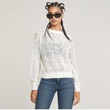 G-star - Pointelle - Gebreide Trui - Lichtgewicht - Katoen - Semi-transparant