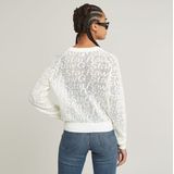 G-star - Pointelle - Gebreide Trui - Lichtgewicht - Katoen - Semi-transparant