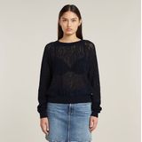 G-star - Pointelle - Gebreide Trui - Lichtgewicht - 100% Katoen