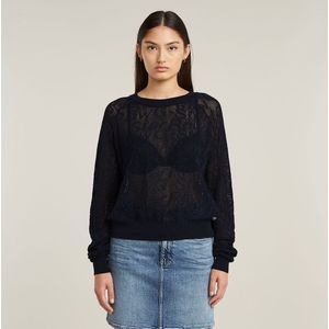 G-star - Pointelle - Gebreide Trui - Lichtgewicht - 100% Katoen