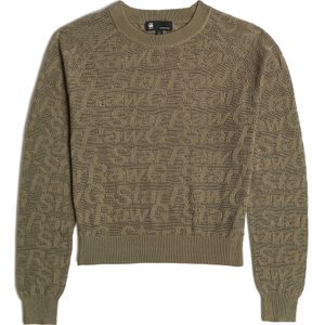 G-STAR - Pointelle - Gebreide Trui - Lichtgrijs - 100% Katoen