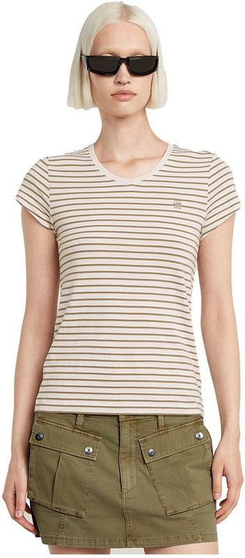 G-Star RAW - Eyben Stripe - T-Shirt - Multicolor - Biologisch Katoen