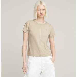 G-Star RAW - Voorkant Naad Bovenaan - Trui - Beige - Katoen