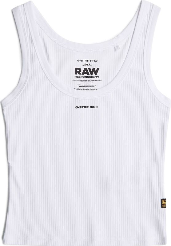 G-STAR - D26065 - Tanktop - Wit - Comfortabele Pasvorm