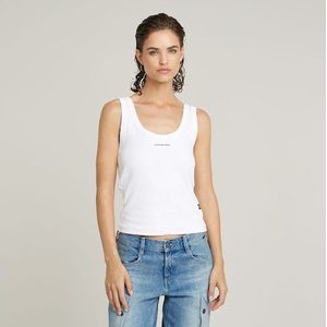 G-STAR RAW - D26065-D253 - Spaghetti Top - Wit - Biologisch Katoen
