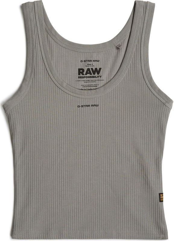 G-STAR RAW - Slim Rib Tank Top - Groen - D26065-d253-1866