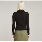 G-STAR - Shirt - Zwart - Lange Mouw - Slanke Pasvorm