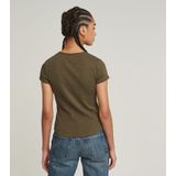 G-STAR - Micro Placket Slim Top - Groen - Dames