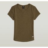 G-STAR - Micro Placket Slim Top - Groen - Dames