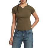 G-STAR - Micro Placket Slim Top - Groen - Dames